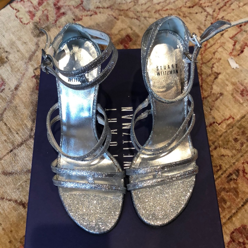 Stuart Weitzman Traffic Glitter Heels